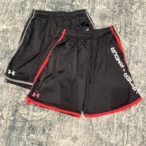 TWO Under Armour Boys YXL Shorts